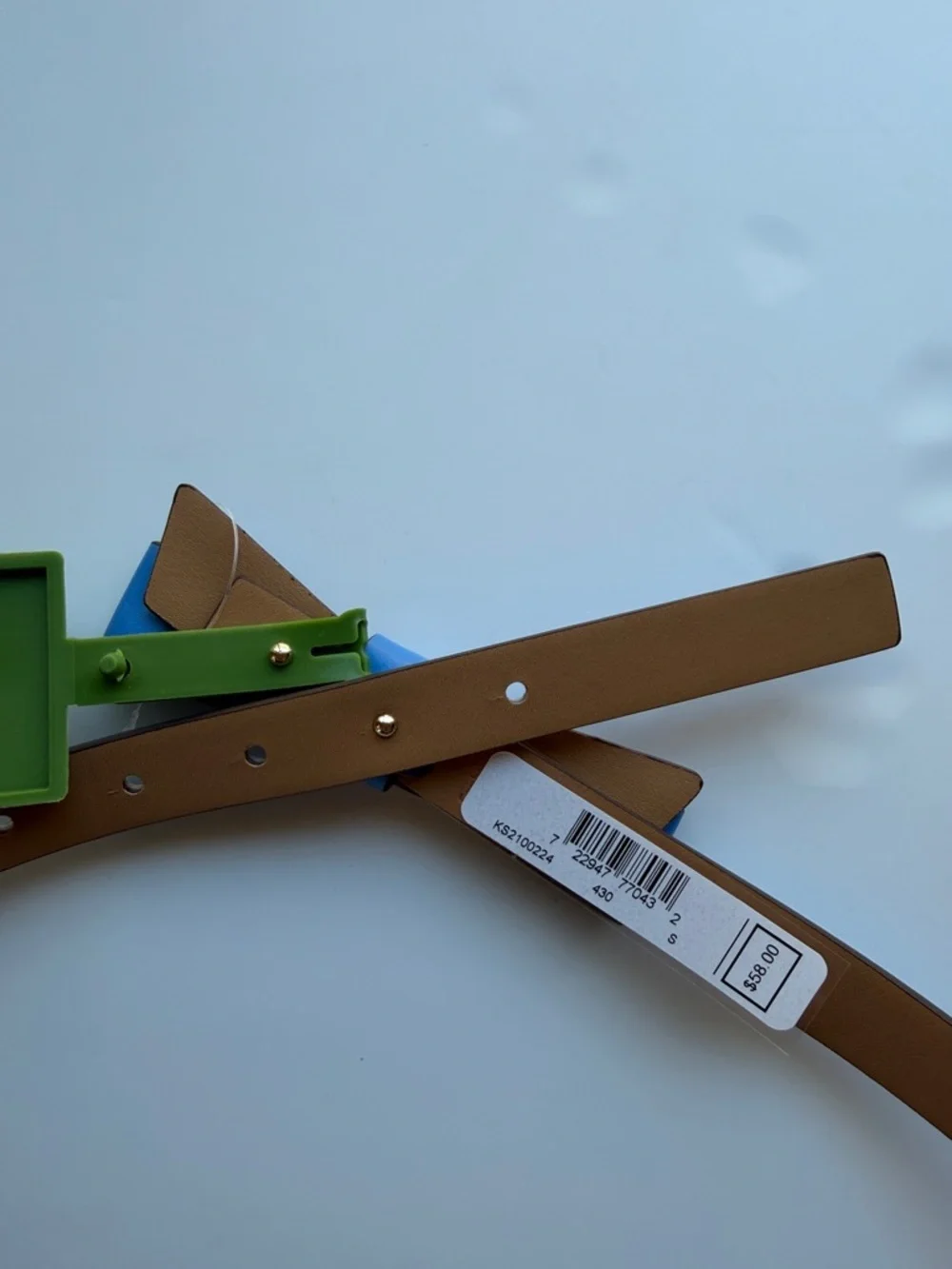 Kate Spade bow belt with spade size S